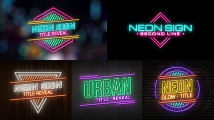 Neon Sign Title Reveal