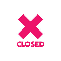 Fototapeta na wymiar Design of closed message symbol