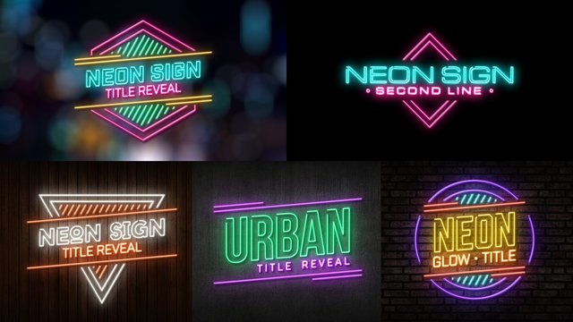 Neon Sign Title Reveal