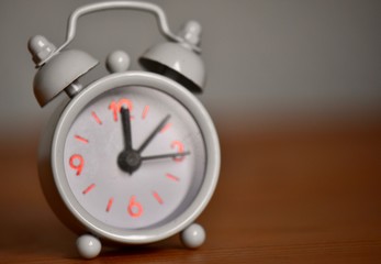 alarm clock isolated on white background