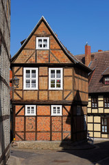 Old medieval building in Quedlinburg, Germany.
