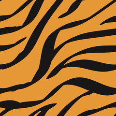 Animal Zebra Hair Colorful Vector Seamless 