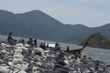 stone on the beach