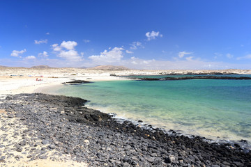 Beautiful beaches at north of El Cotillo, Fuerteventura