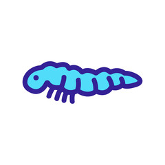 Silk worm icon vector. Thin line sign. Isolated contour symbol illustration