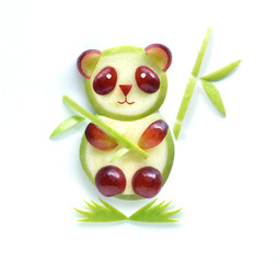Panda bear food art © mchebby