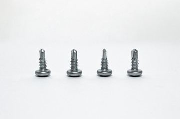 Screws, bolts, nails, macro