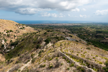 Fototapeta na wymiar Top view of Avola Sicily
