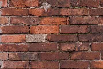 texture of old vintage red brick