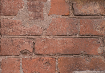texture of old vintage red brick