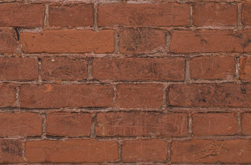 Fototapeta premium texture of old vintage red brick