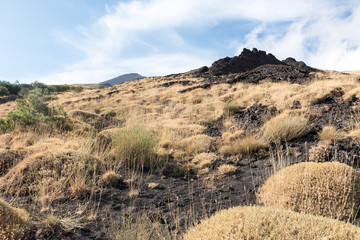 Etna landscape Catania Sicily Italy