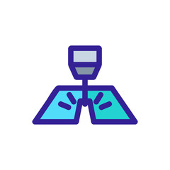 Obraz premium Laser welding cutting icon vector. Thin line sign. Isolated contour symbol illustration