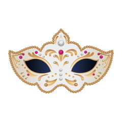 Fototapeta premium elegant mask fantasy isolated icon vector illustration design
