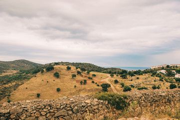 Landscape of Cap de Creus, National Park on the Costa Brava, Spain