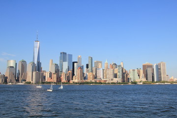 Fototapeta na wymiar new york city skyline