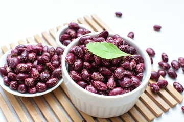 Very colorful natural bean grains