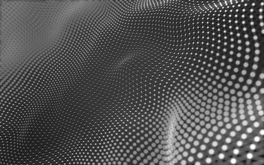 Abstract background. Molecules technology with polygonal shapes, connecting dots and lines....