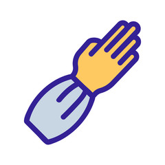 Obraz premium Honey glove icon vector. Thin line sign. Isolated contour symbol illustration