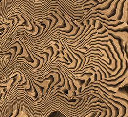 Abstract wood design on canvas
