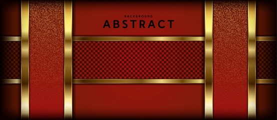 Luxurious abstract background with luminous gold stripes