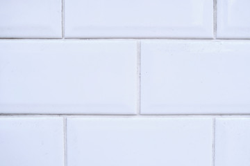 Naklejka premium White Brick Background Texture