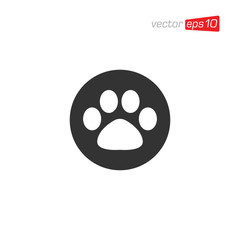 Paw animal Icon Design Vector