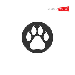 Paw animal Icon Design Vector