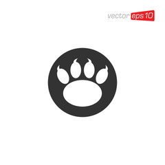 Paw animal Icon Design Vector