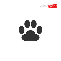 Paw animal Icon Design Vector