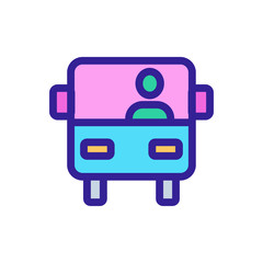 Driver icon vector. Thin line sign. Isolated contour symbol illustration