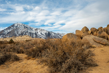 Sierra Nevada mountains rock formations in the Buttermilks