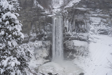 Taughannock Falls in winter