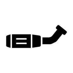 Exhaust pipe icon vector