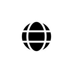 Fototapeta premium Vector illustration, globe icon design