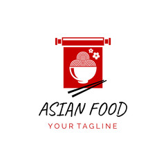 asian restaurant logo for your culinary business 