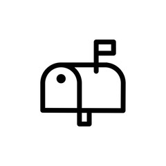 mail box icon design vector logo template EPS 10