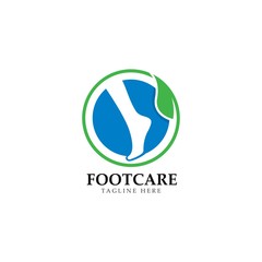 Foot care logo template design