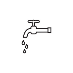 water tap icon design vector logo template EPS 10