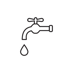 water tap icon design vector logo template EPS 10