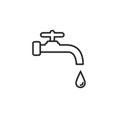 water tap icon design vector logo template EPS 10
