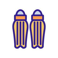 Cricket protection icon vector. Thin line sign. Isolated contour symbol illustration