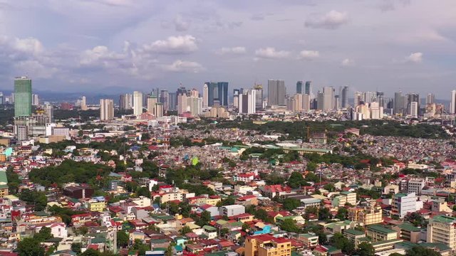 Aerial Philippines  Manila Poblacion September 2019 Sunny Day 4K Mavic Pro  Aerial video of downtown Manila in the Philippines in Poblacion district on a sunny day.
