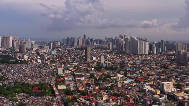 Aerial Philippines  Manila Poblacion September 2019 Sunny Day 4K Mavic Pro  Aerial video of downtown Manila in the Philippines in Poblacion district on a sunny day.