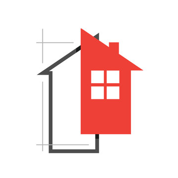 recommend clip art: drafter architect and developer home design logo vector symbol graphic concept