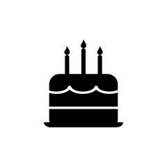 birthday cake icon vector design logo template EPS 10