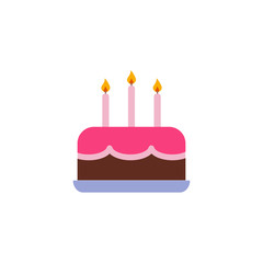 birthday cake icon vector design logo template EPS 10