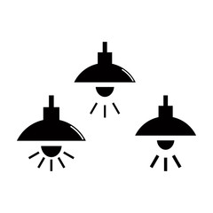 lamp icon design vector logo template EPS 10