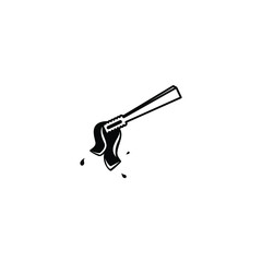 Meat tong icon vector