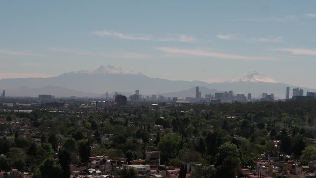Mexico City Vulcano From a drone 